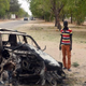 People stand by the wreckage of a car that was blown up by suspected Boko Haram militants in Nigeria’s troubled northeastern city of Maiduguri on March 25, 2014.
AFP/Getty Images